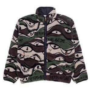 [S] FUCKINGAWESOME FA x adidas JASON DILL Camo Sherpa Sweater Jacket HL8487